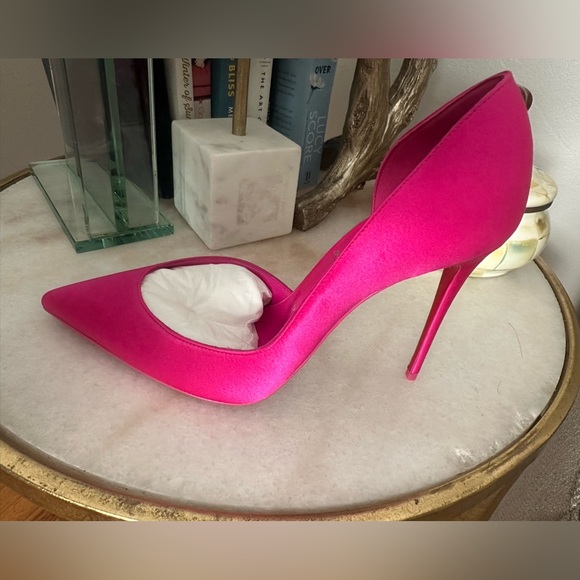 CHRISTIAN LOUBOUTIN IRIZA 100 SATIN PUMP - Picture 8 of 10
